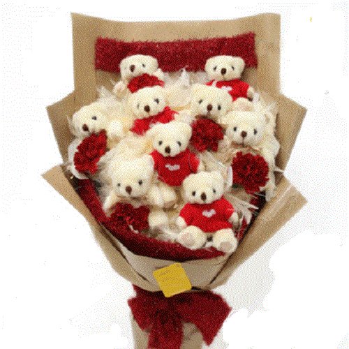 公仔花束 小熊花束 娃娃花束 玩偶花束 卡通花束